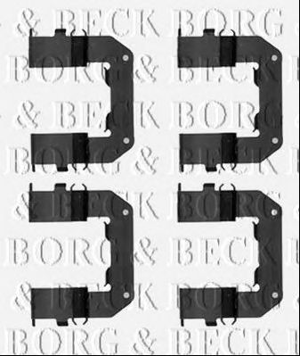 BORG & BECK bbk1498 -  Комплектующие, колодки дискового тормоза